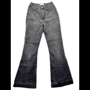 Vibrant MIU Womens Jeans Size 9 Black Denim Bootcut Bell Bottom Vintage - Read